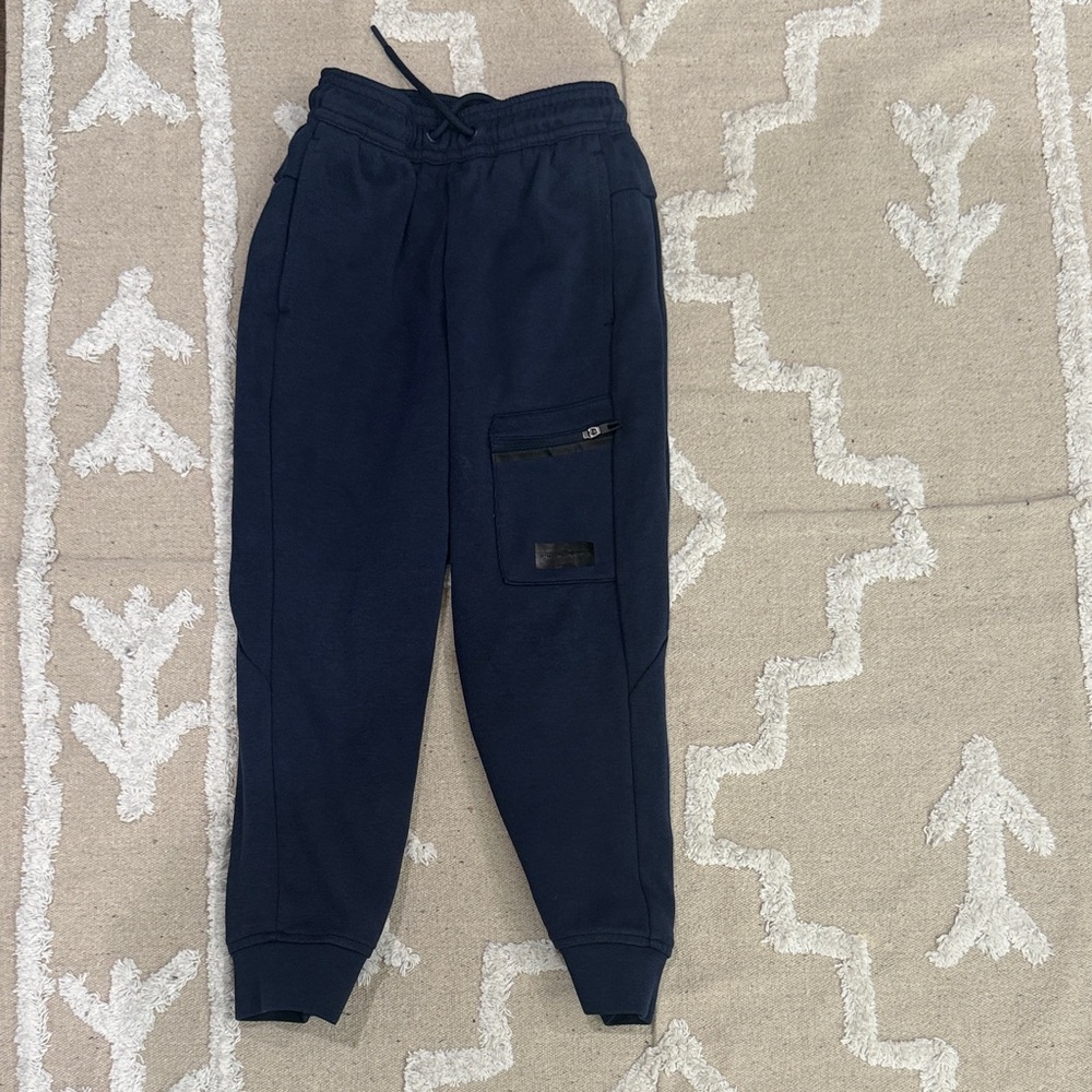 Athletic Works Dark Blue Kids Joggers with Zip Pocket